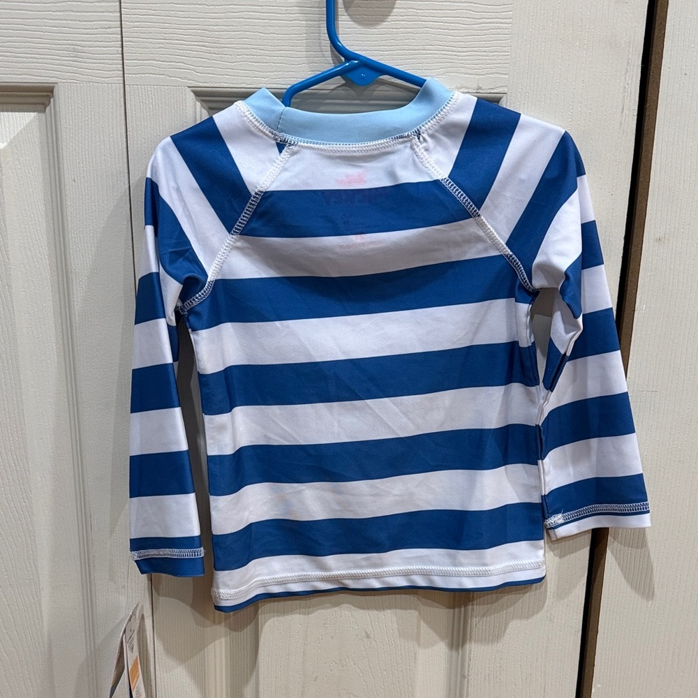 Disney Kids 2T Rashguard - Blue and White with Mickey - Picture 4 of 5